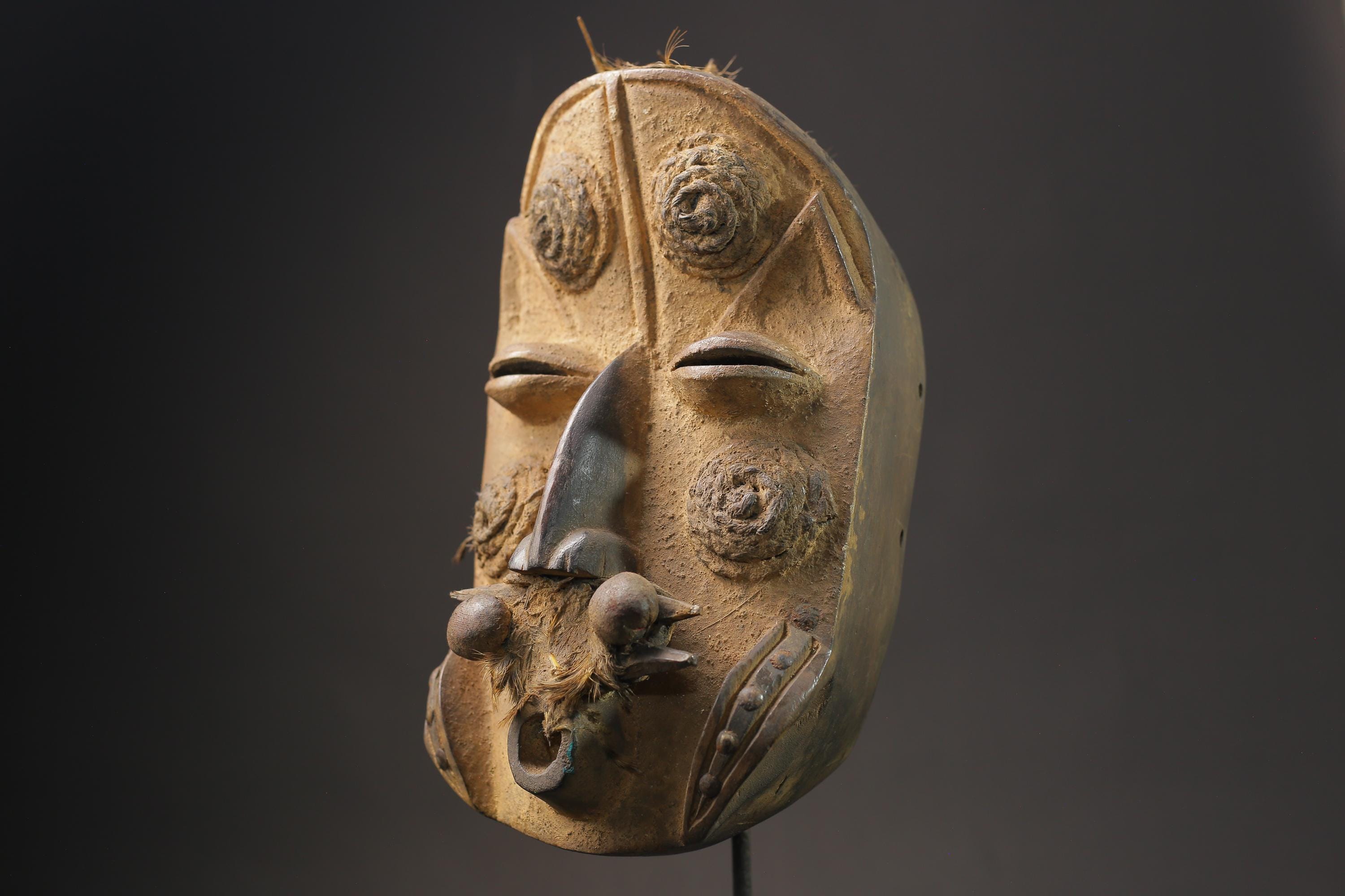 African wood mask antiques African mask made of wood DAN Masks for wall-5784