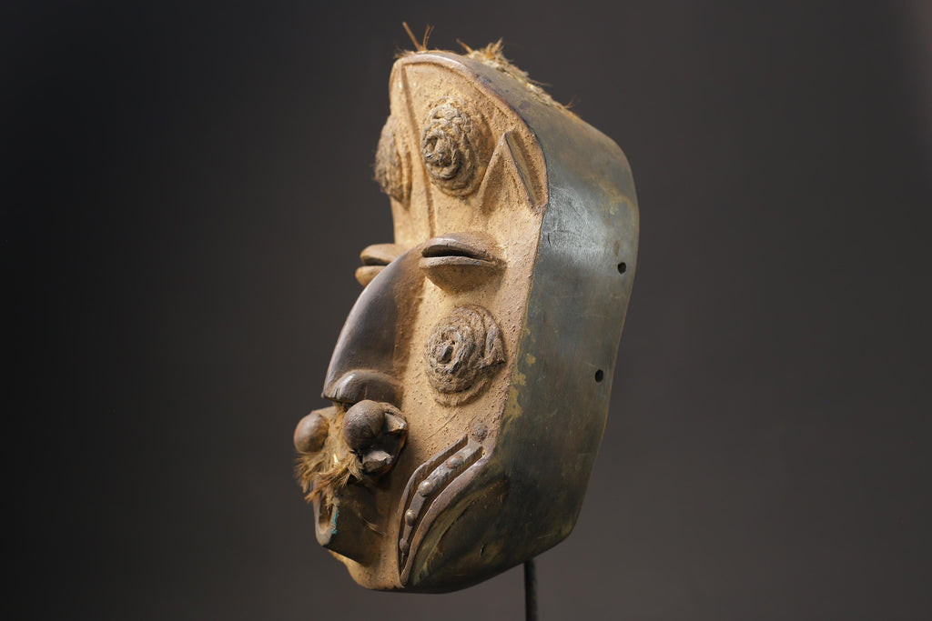 African wood mask antiques African mask made of wood DAN Masks for wall-5784