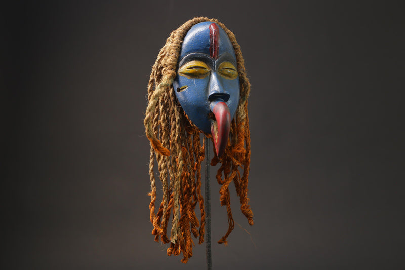 African Mask Carved Wood Tribal Mask vintage Carved Mask Dan Liberia Masks for wall-G2509