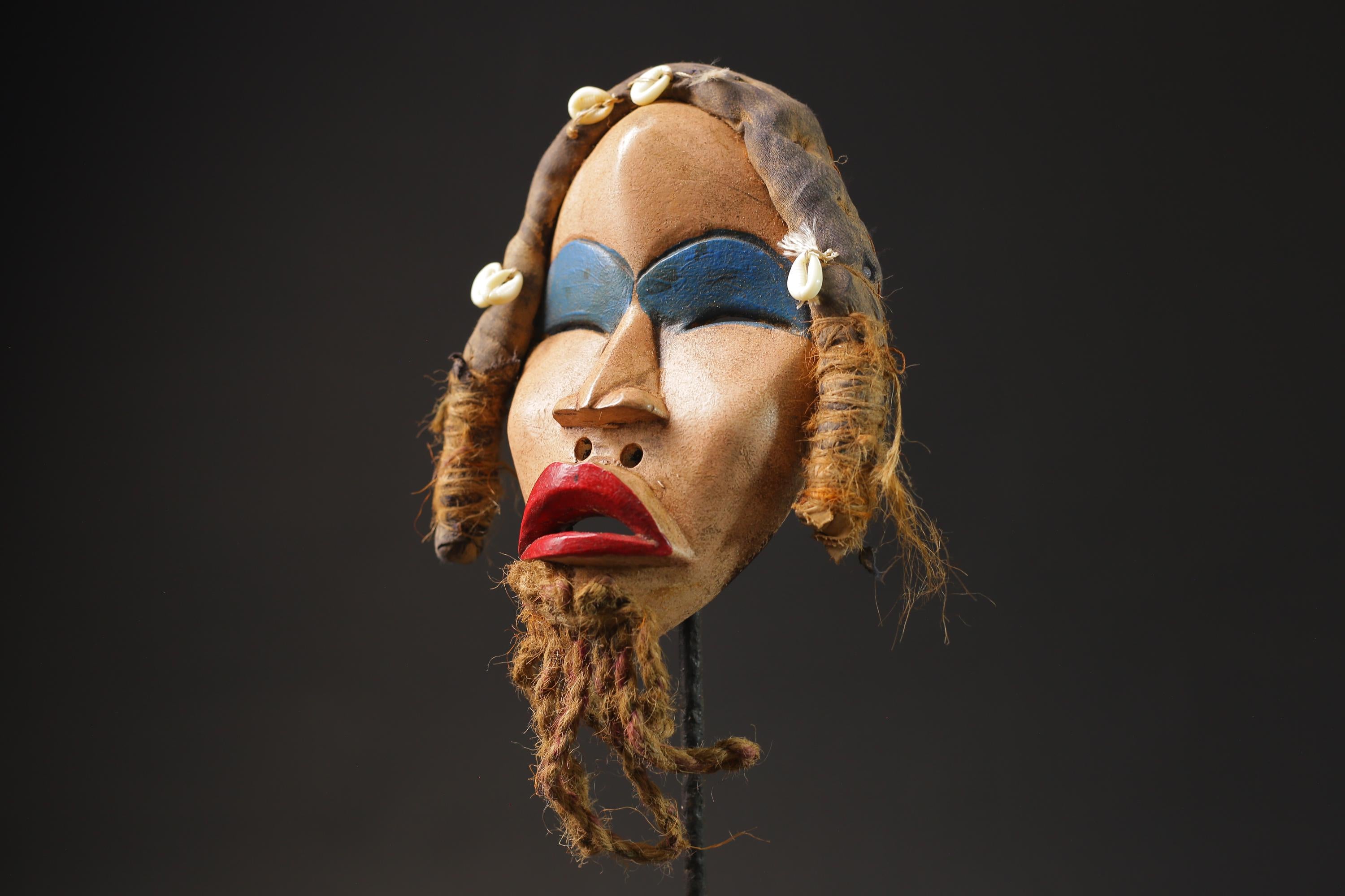African mask wood carving mask African tribal mask vintage Tribal Dan Masks for wall-G2519