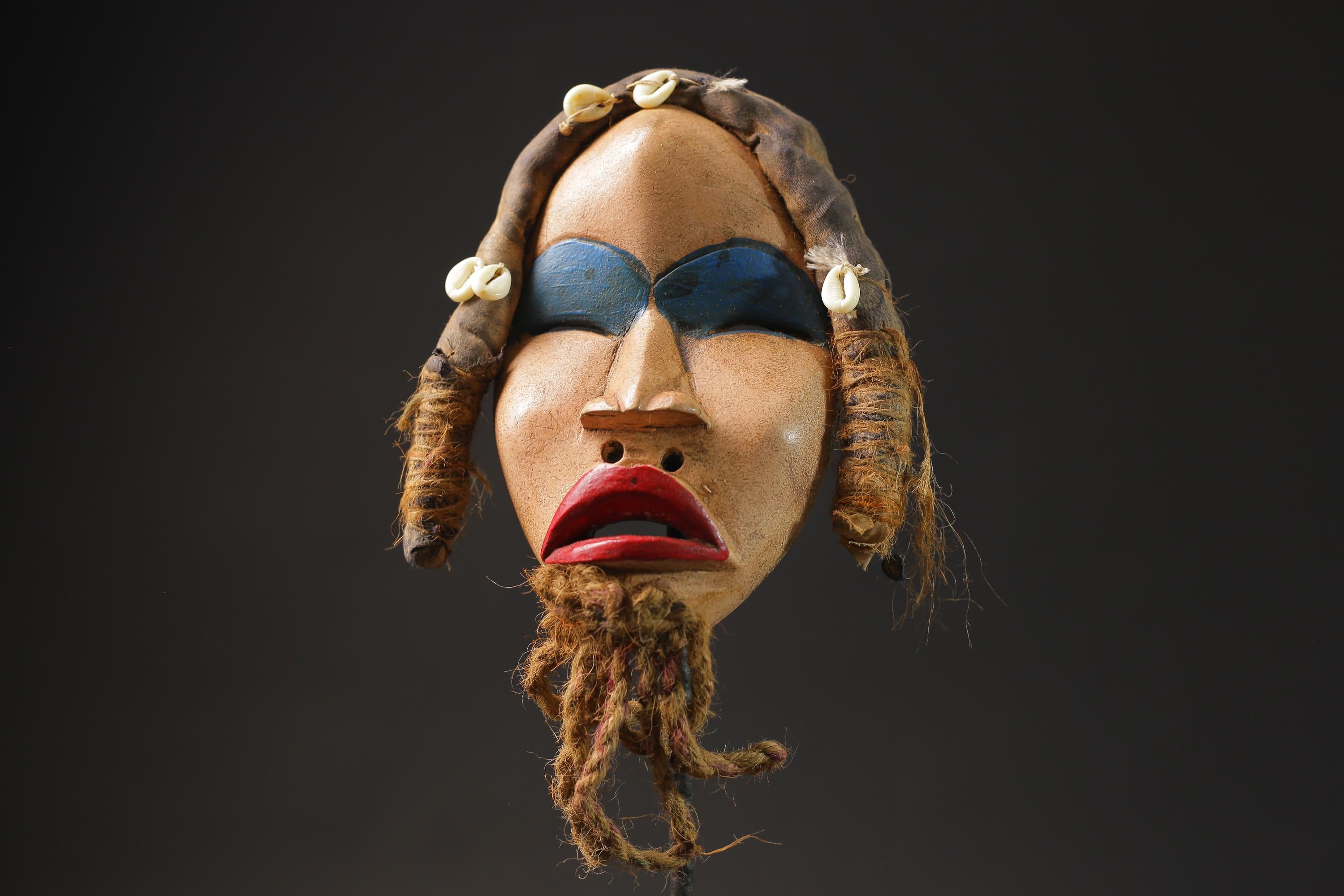 African mask wood carving mask African tribal mask vintage Tribal Dan Masks for wall-G2519