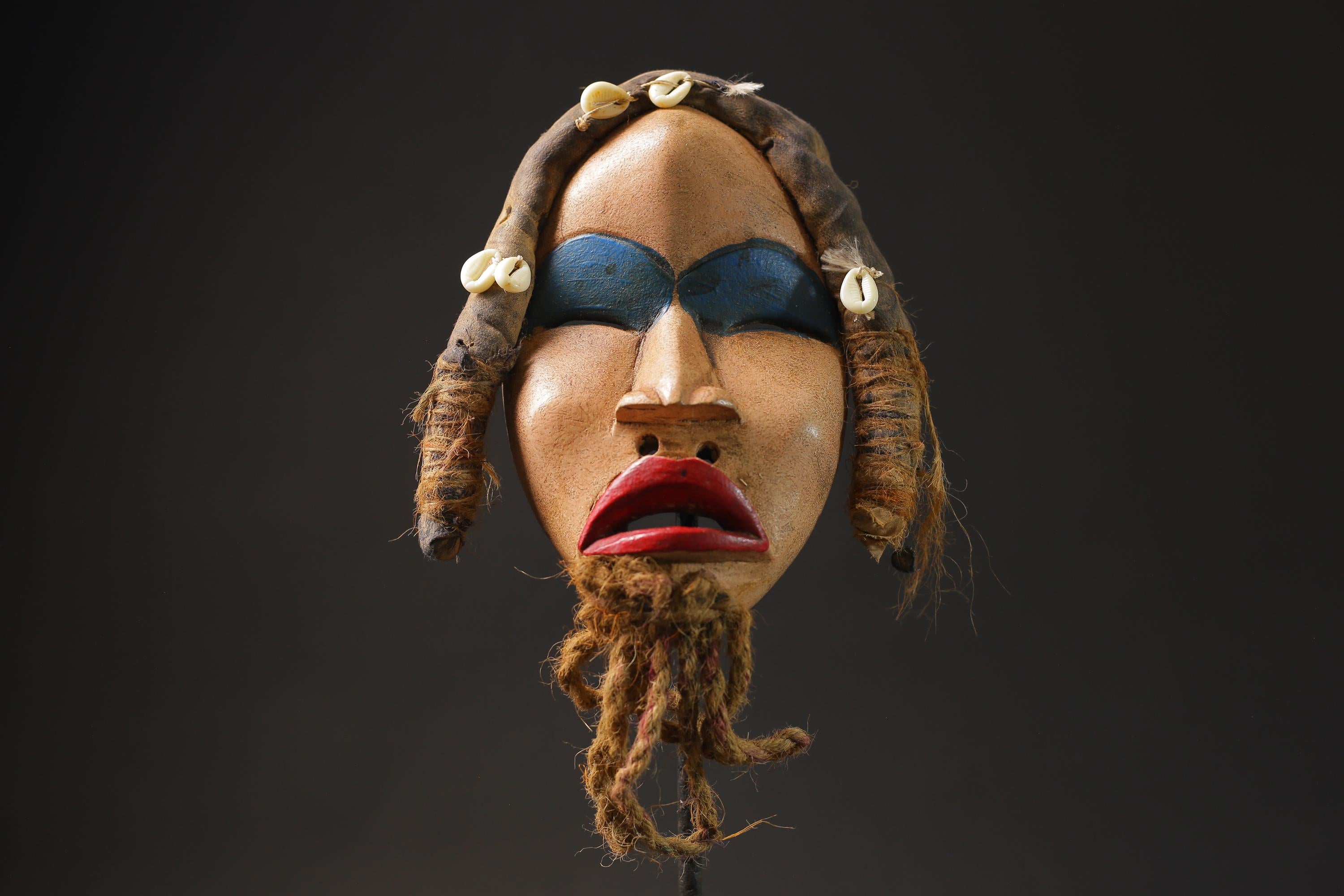 African mask wood carving mask African tribal mask vintage Tribal Dan Masks for wall-G2519