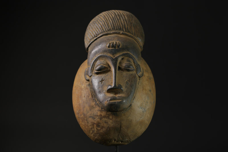 African Mask Face Mask Guro Baule antique wall mask Traditional masque masks for wall-G2253