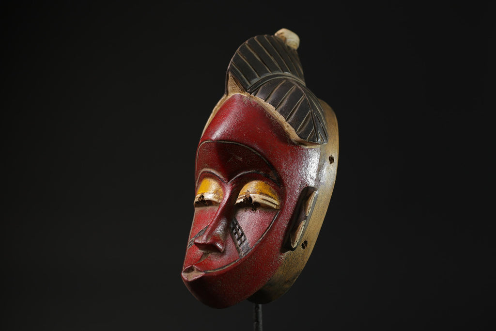 African Mask Face Mask Guro Baule antique wall mask Traditional masque masks for wall-G2254