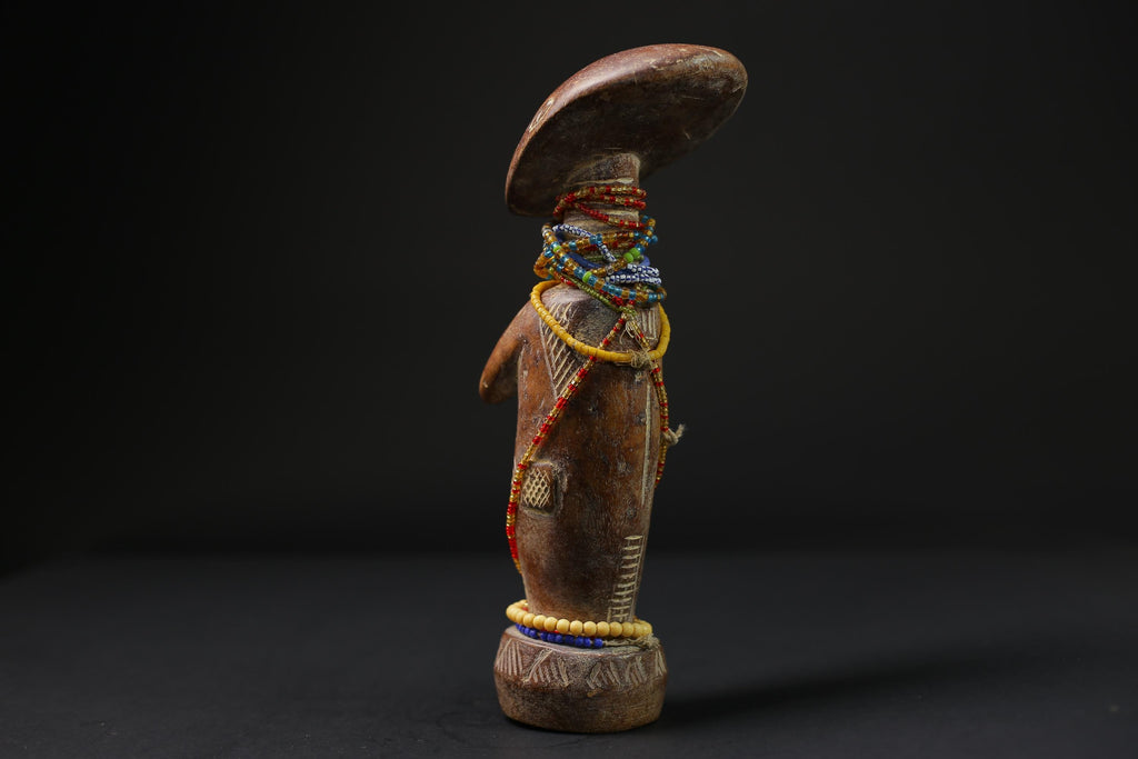 African  Sculptures Tribal Wooden Carved tribal wood Birth and Death Akua -9733