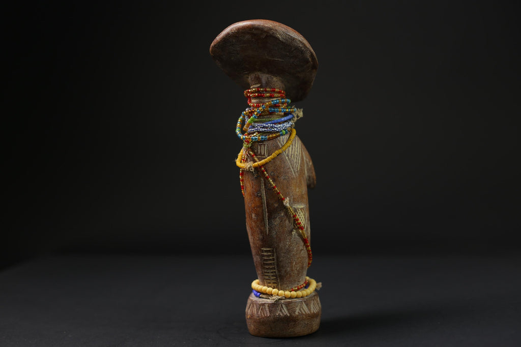 African  Sculptures Tribal Wooden Carved tribal wood Birth and Death Akua -9733