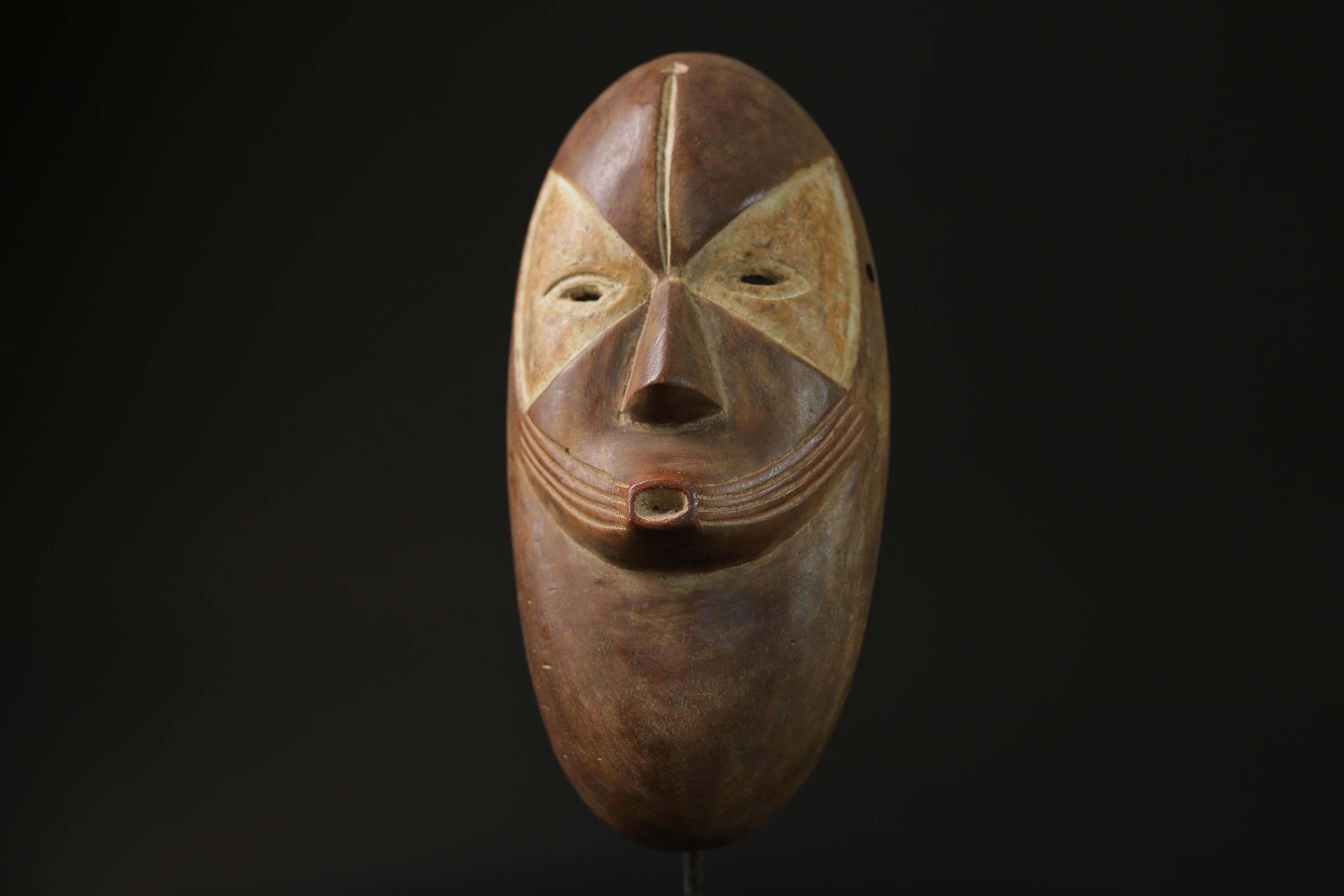African Tribal Wood masks Home Décor Lega Mask Hand Carved Wall Hanging-7851