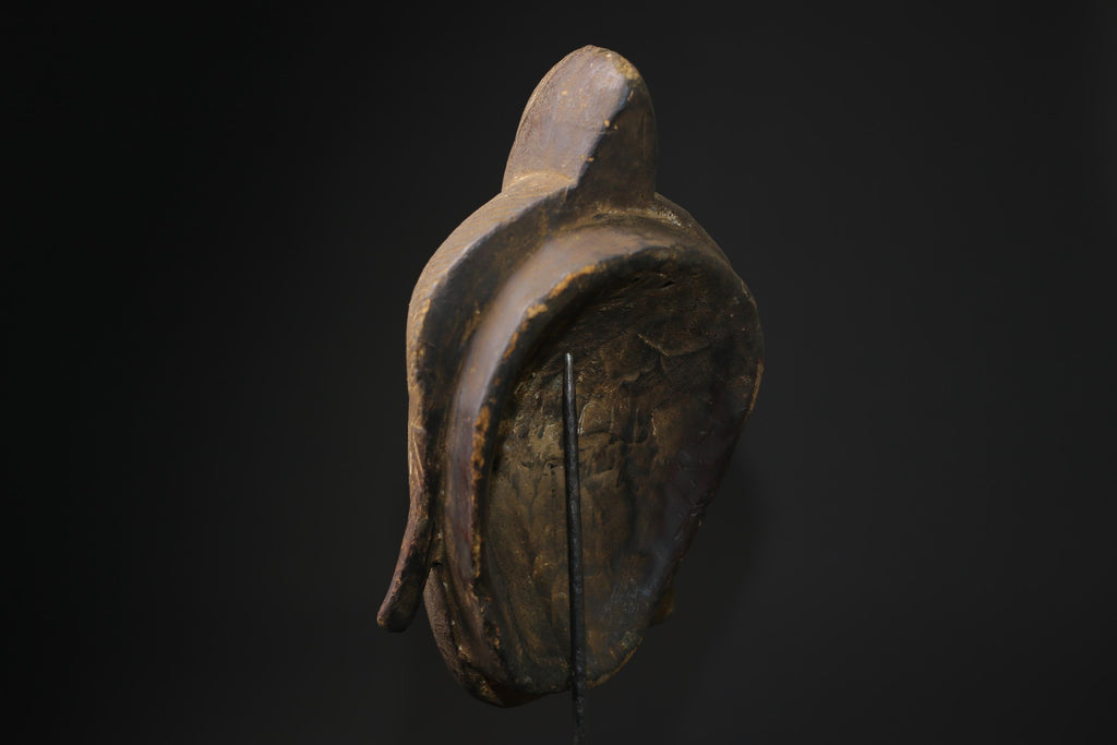 African Tribal Face Mask Wood Hand Carved Wall Baule A West African masks for wall-3769