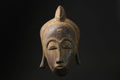 African Tribal Face Mask Wood Hand Carved Wall Baule A West African masks for wall-3769