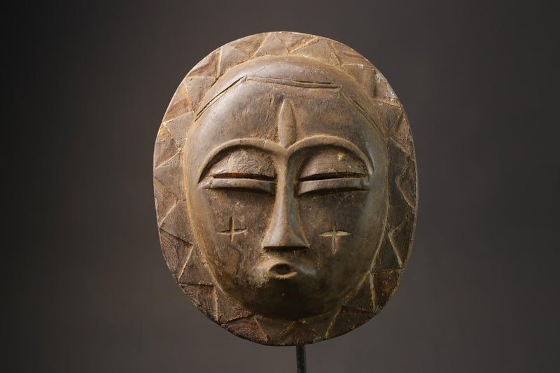 African Face Mask African Tribal Art Wooden Baobab Wood Guro Tribe Masks for wall-8707