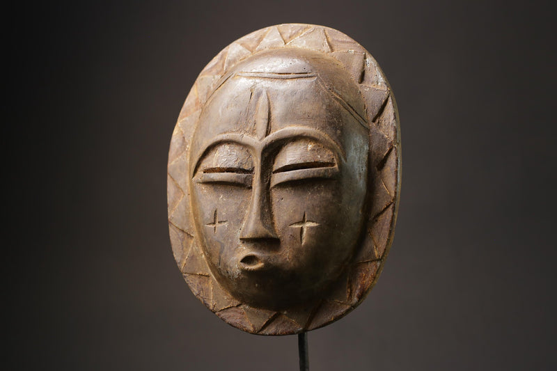 African Face Mask African Tribal Art Wooden Baobab Wood Guro Tribe Masks for wall-8707