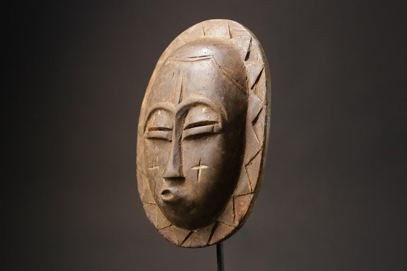 African Face Mask African Tribal Art Wooden Baobab Wood Guro Tribe Masks for wall-8707