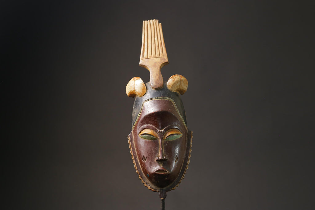 African Masks Antiques Vintage Vintage Rare A Guro "Gu" Masks for wall-7183