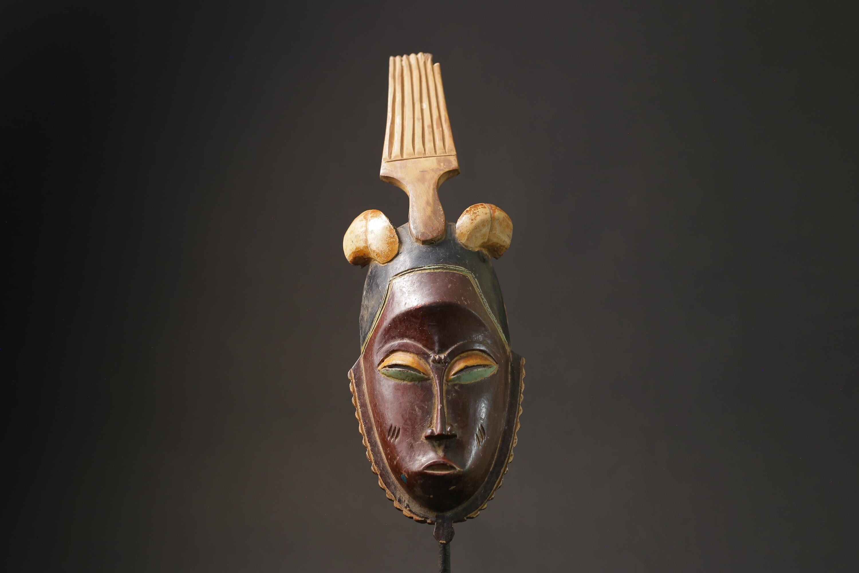 African Masks Antiques Vintage Vintage Rare A Guro "Gu" Masks for wall-7183