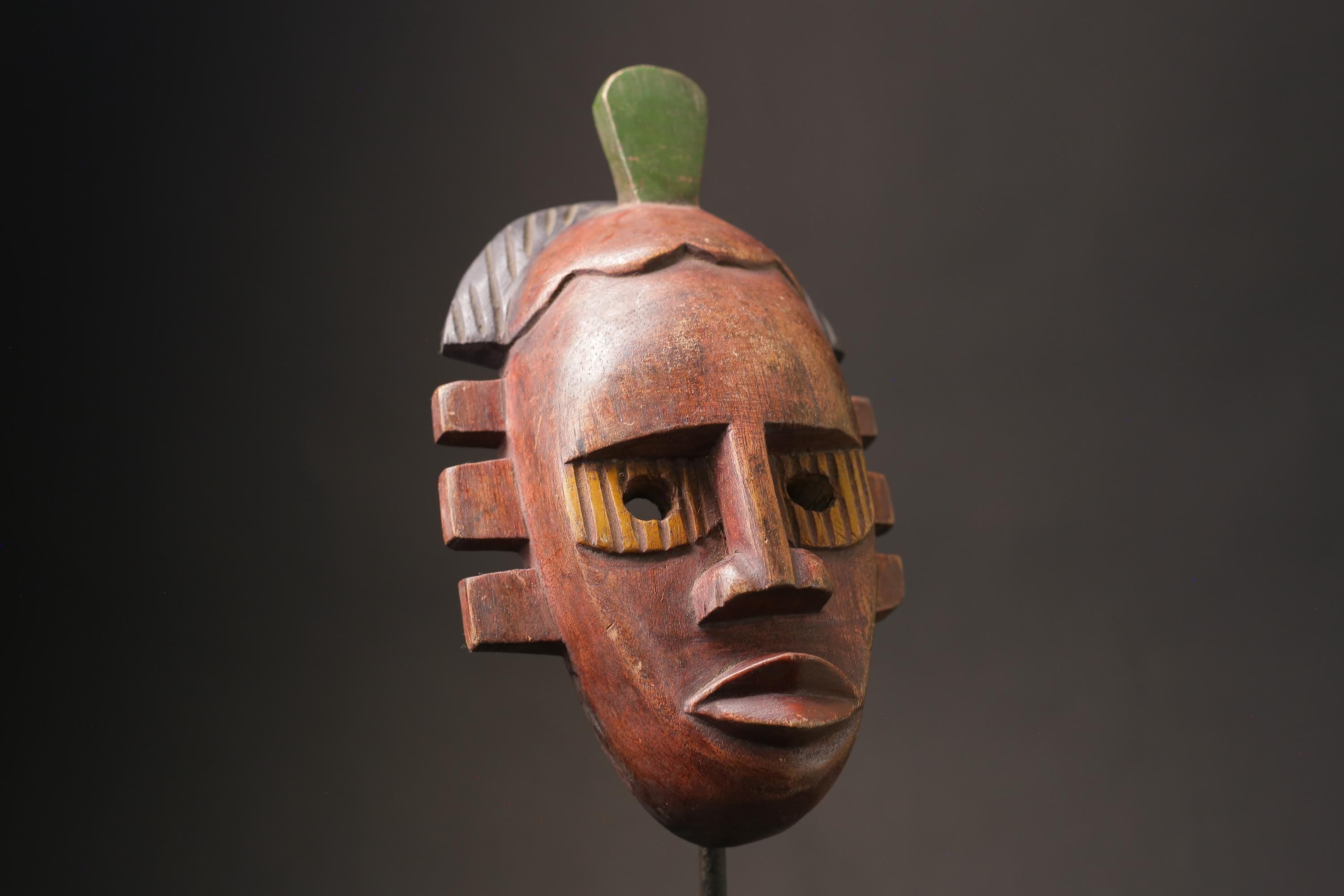 African Home Décor From The Guru Tribe Art Vintage Baule Mask Wall Tribal-G2528