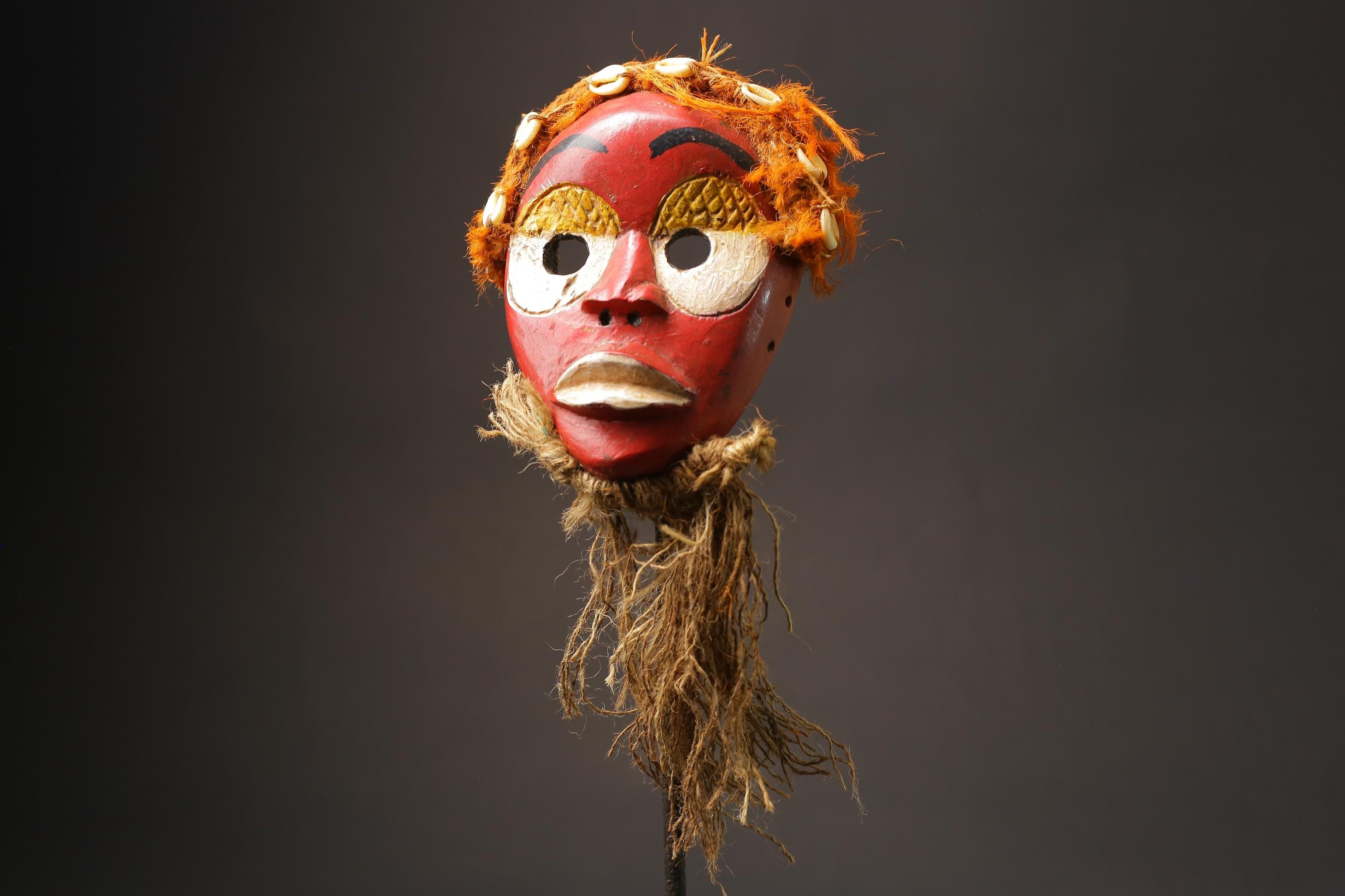 African Dan mask carved in wood African Tribal Face Mask Home Décor art Masks for wall-G2531