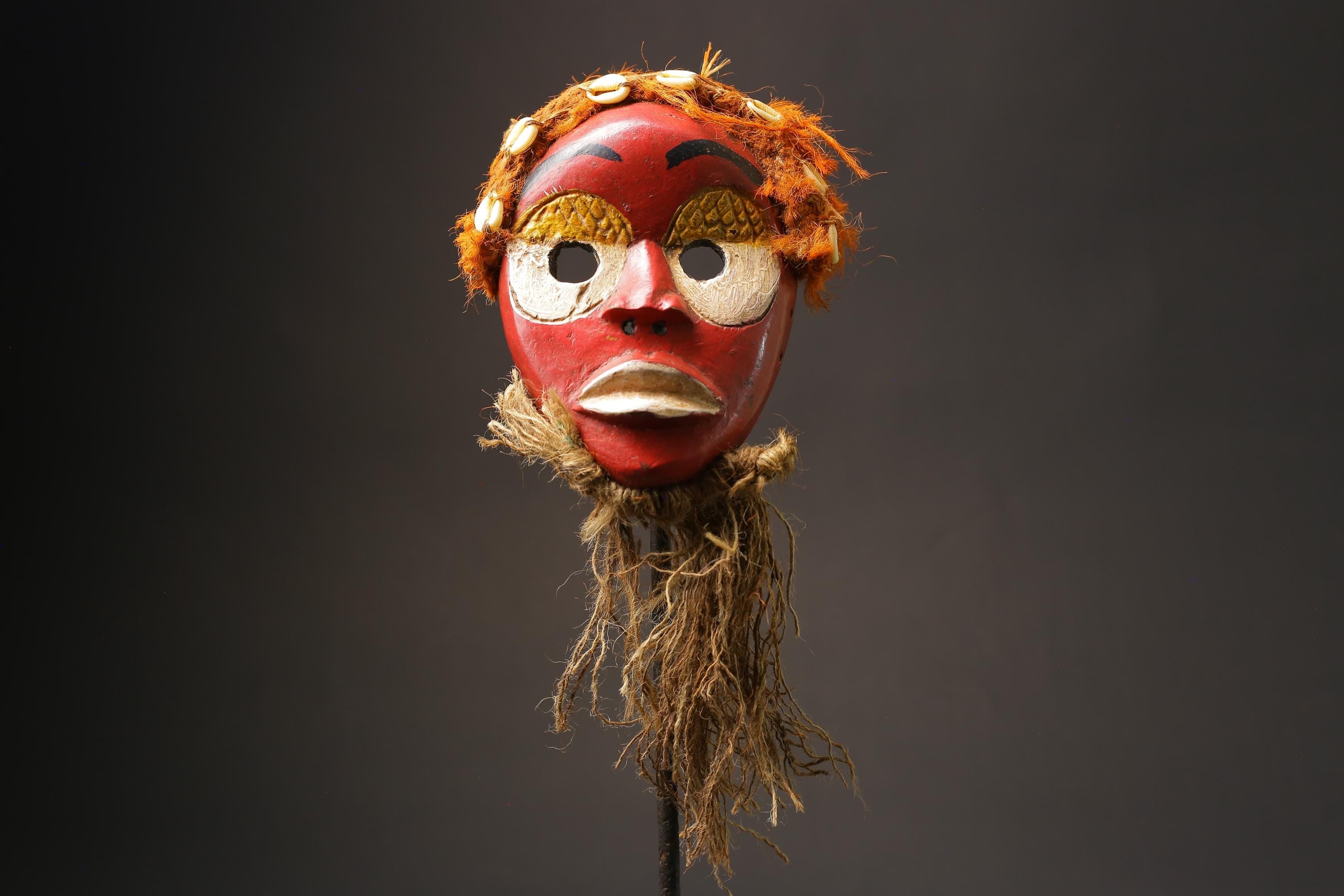 African Dan mask carved in wood African Tribal Face Mask Home Décor art Masks for wall-G2531