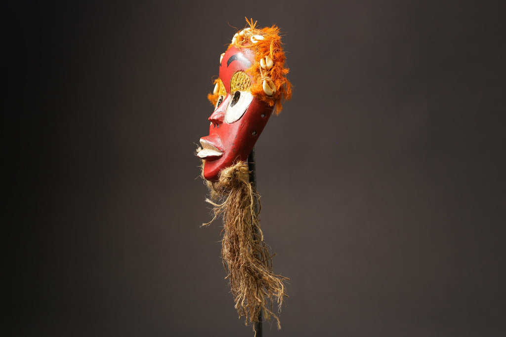 African Dan mask carved in wood African Tribal Face Mask Home Décor art Masks for wall-G2531
