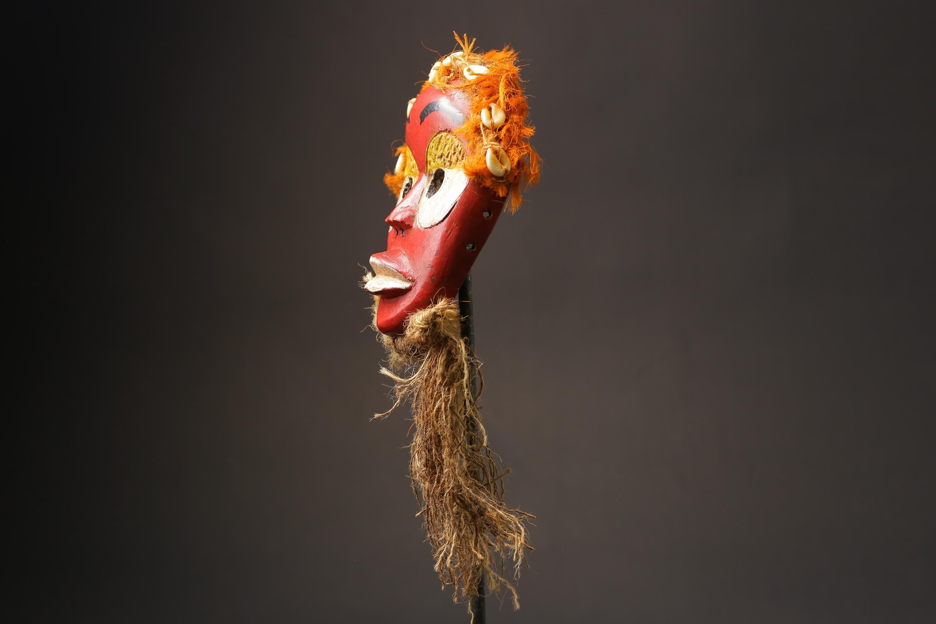 African Dan mask carved in wood African Tribal Face Mask Home Décor art Masks for wall-G2531