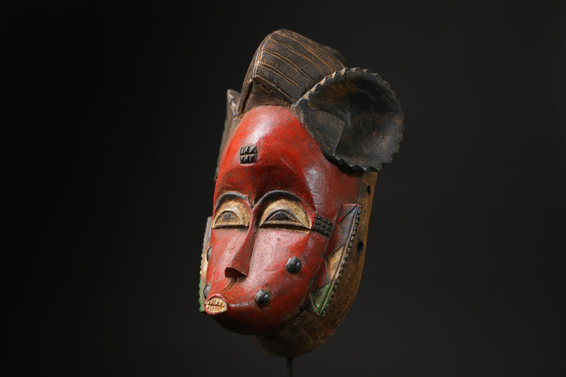 African Home Decor masks Wall Hanging Traditional Antique Folk Art Baule-8406