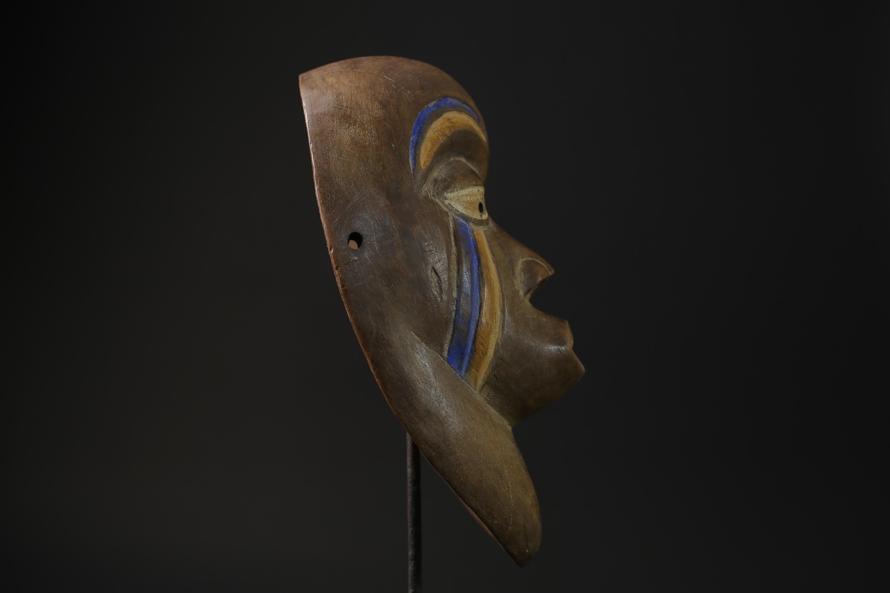 African Tribal Wood masks Igbo Beaked Primitive Art Collectibles masque-7806