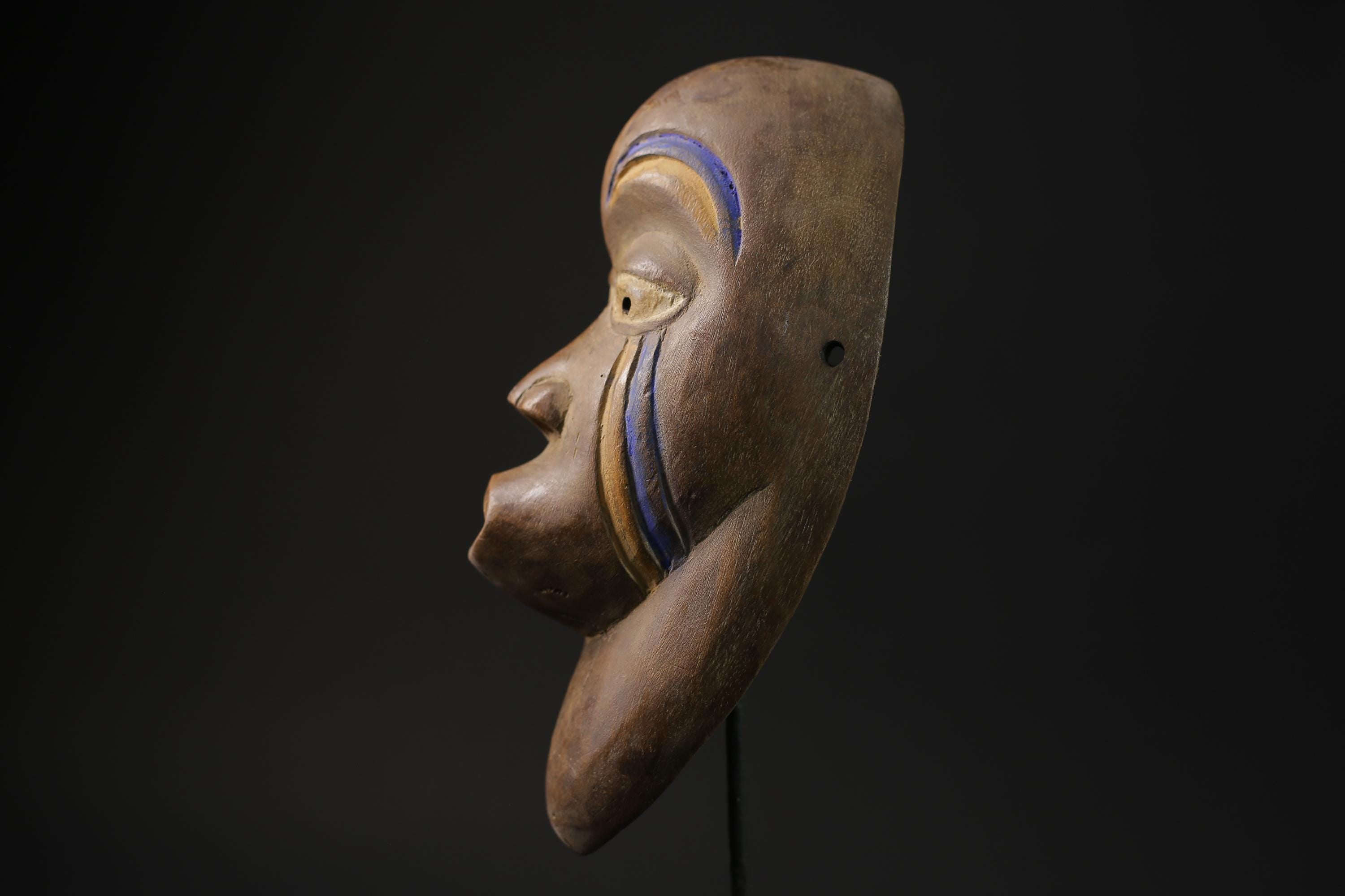 African Tribal Wood masks Igbo Beaked Primitive Art Collectibles masque-7806