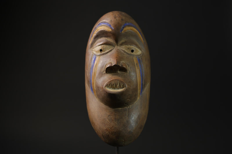 African Tribal Wood masks Igbo Beaked Primitive Art Collectibles masque-7806