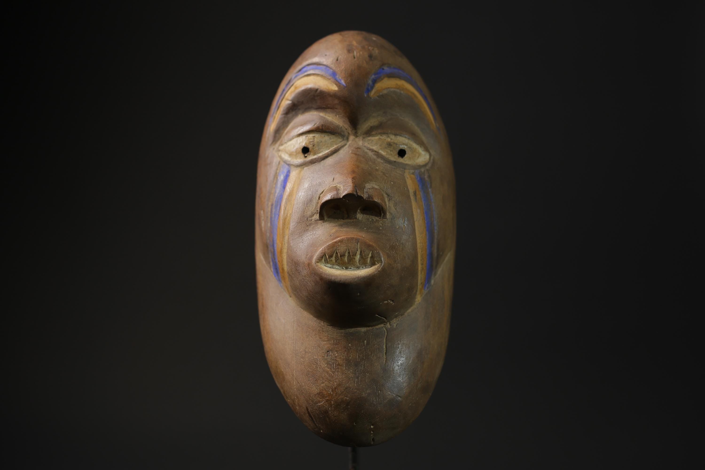 African Tribal Wood masks Igbo Beaked Primitive Art Collectibles masque-7806