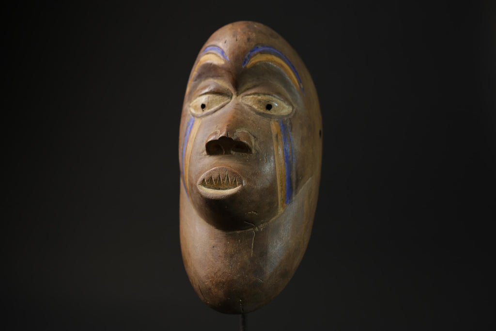 African Tribal Wood masks Igbo Beaked Primitive Art Collectibles masque-7806