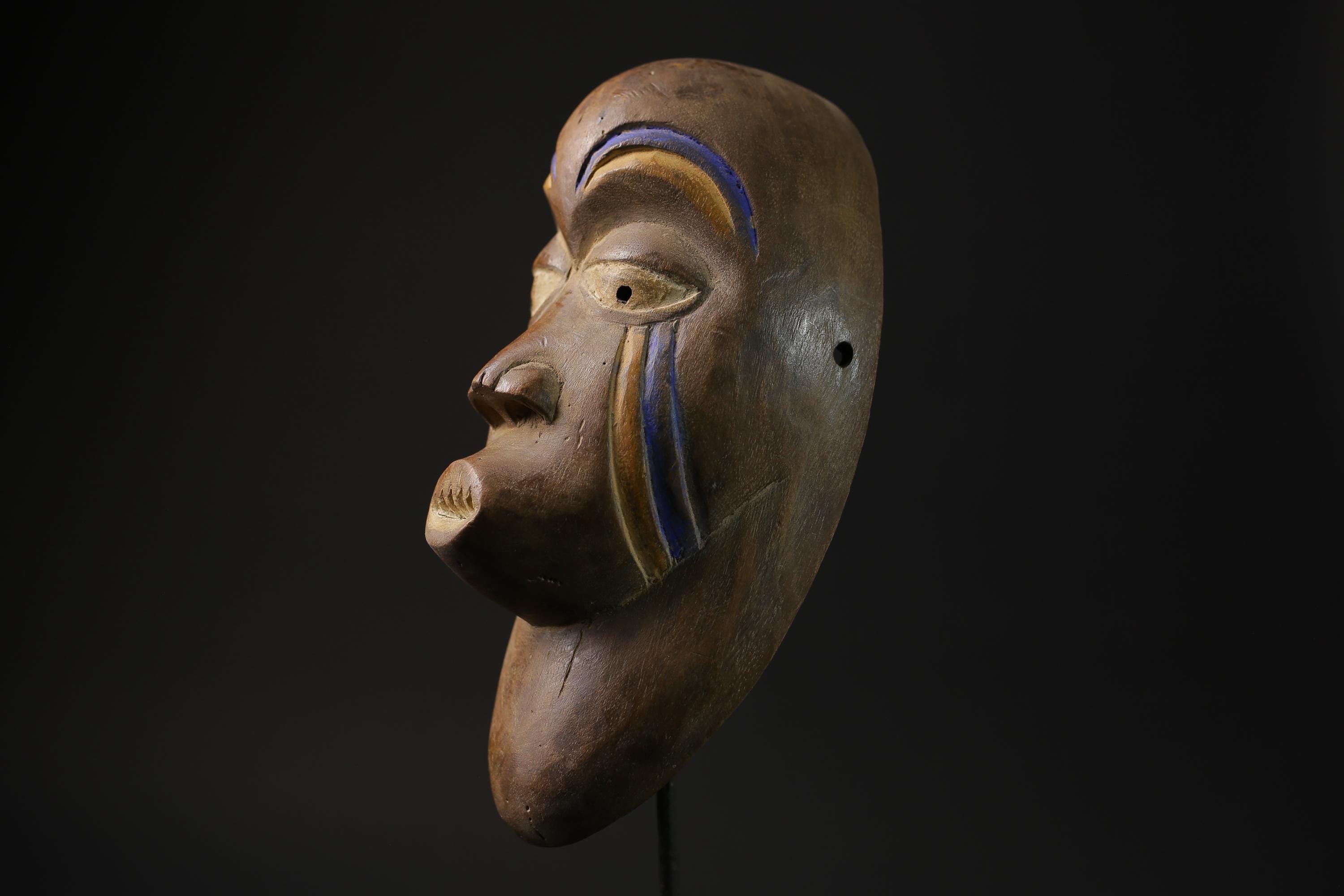 African Tribal Wood masks Igbo Beaked Primitive Art Collectibles masque-7806
