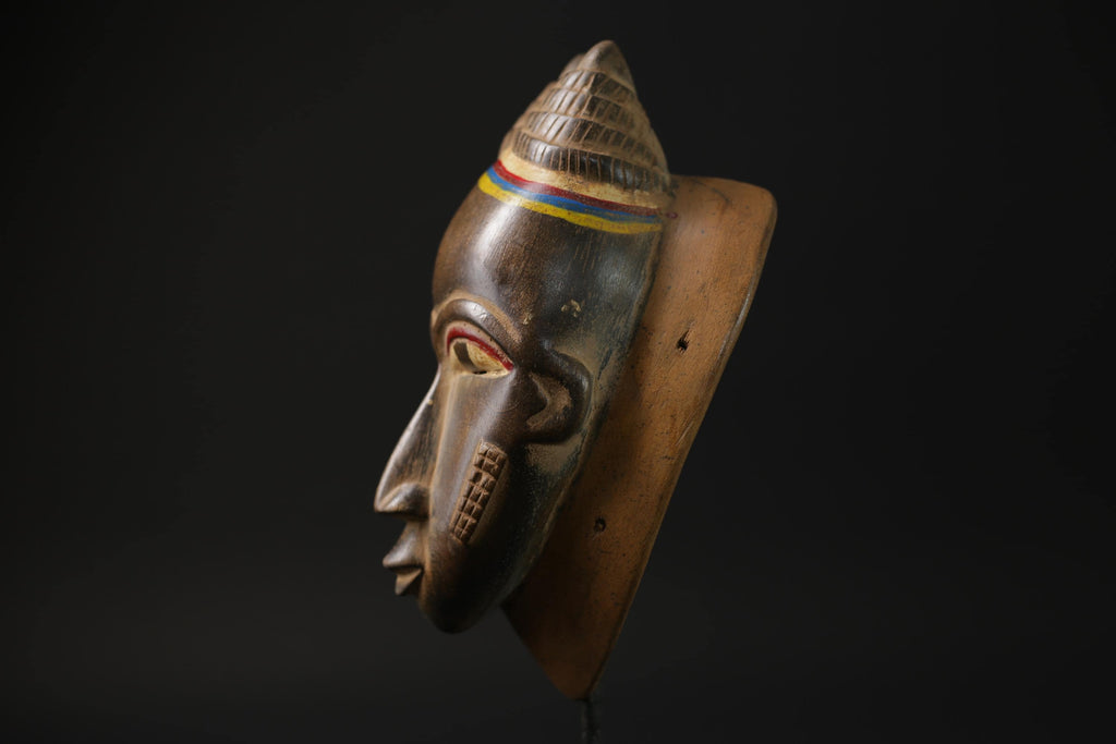 African Home Decor masks Wall Hanging Traditional Antique Folk Art Baule-G2263