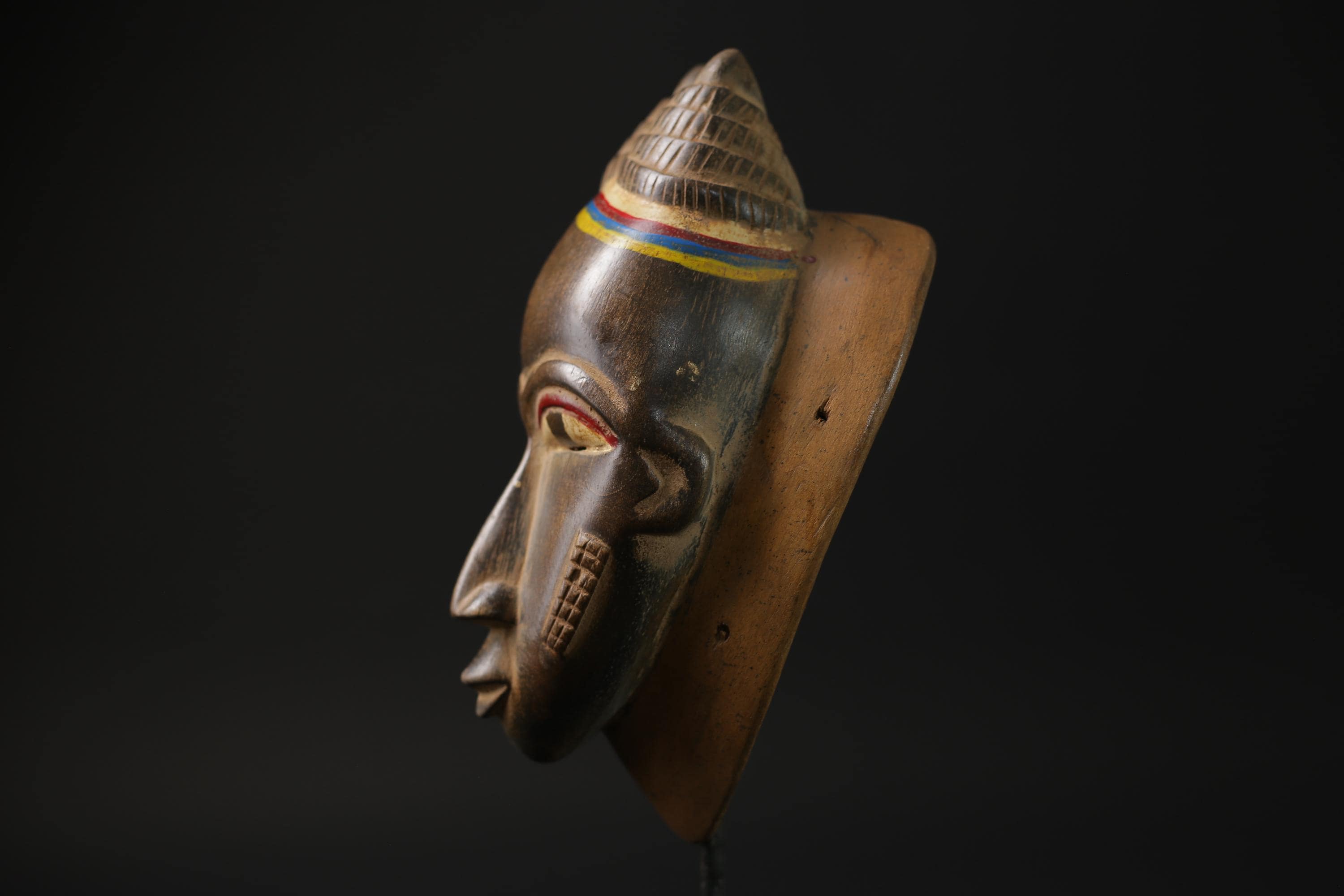 African Home Decor masks Wall Hanging Traditional Antique Folk Art Baule-G2263