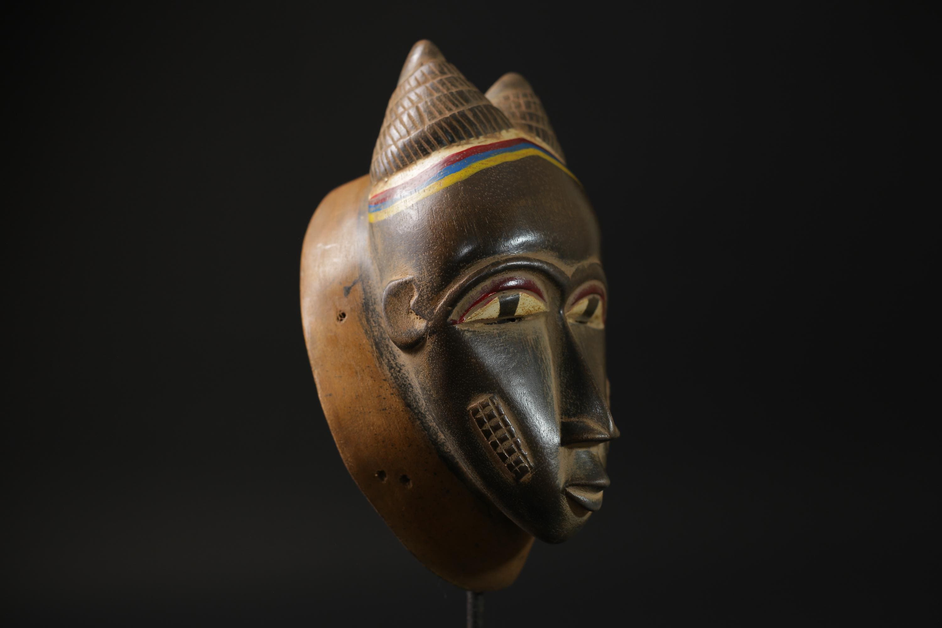 African Home Decor masks Wall Hanging Traditional Antique Folk Art Baule-G2263