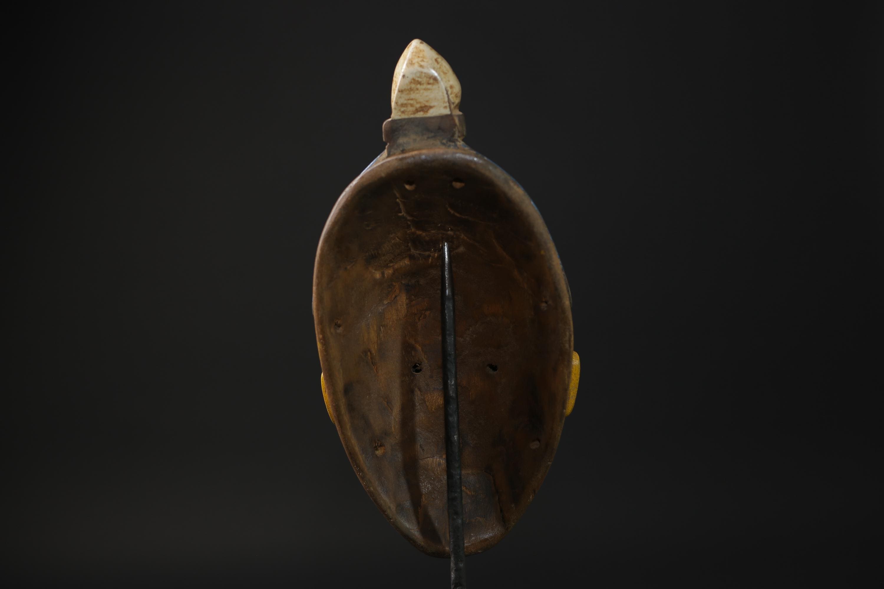 African mask West African Guro Mask with Two horn, Baule Tribe masks for wall-G2277