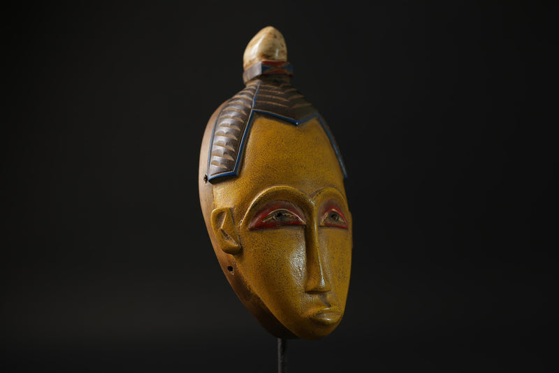 African mask West African Guro Mask with Two horn, Baule Tribe masks for wall-G2277