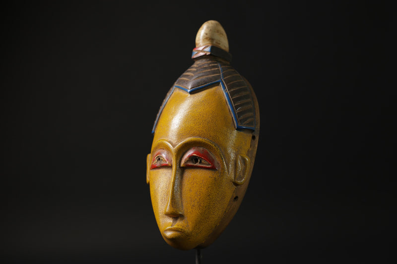 African mask West African Guro Mask with Two horn, Baule Tribe masks for wall-G2277