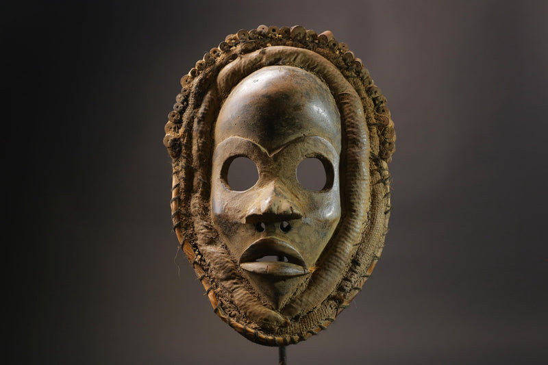 African wood mask Hand Carved Wall Hanging Dan Dean Gle mask for wall-G2541