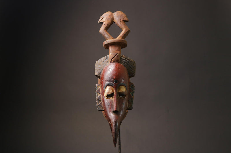 African Mask Famous Baule African Art Face Mask African Guro Masks for wall-9964