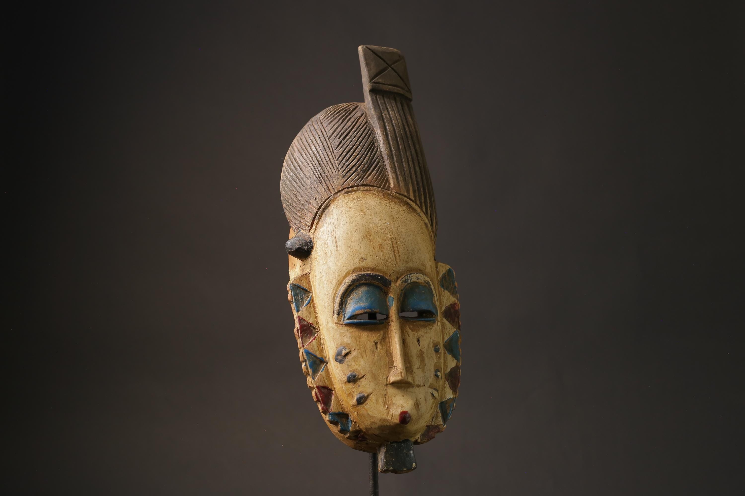 African wood mask antiques wall decor tribe Vintage guro Masks for wall-9974