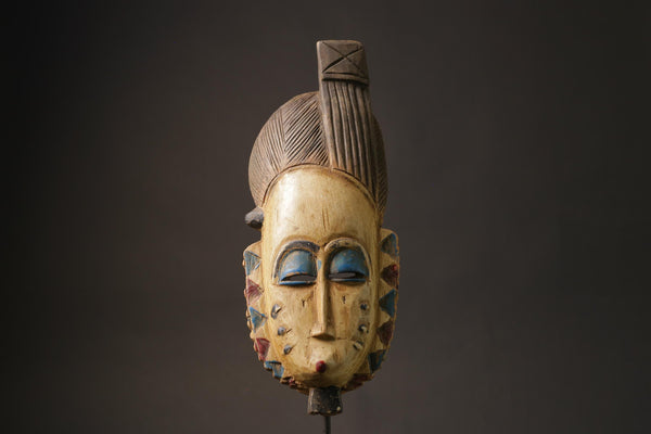 African wood mask antiques wall decor tribe Vintage guro Masks for wall-9974