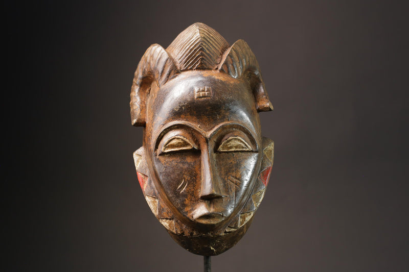 African wood mask antiques Tribal Face Hand Carved Wall Hanging Mask Guro Masks for wall-7164