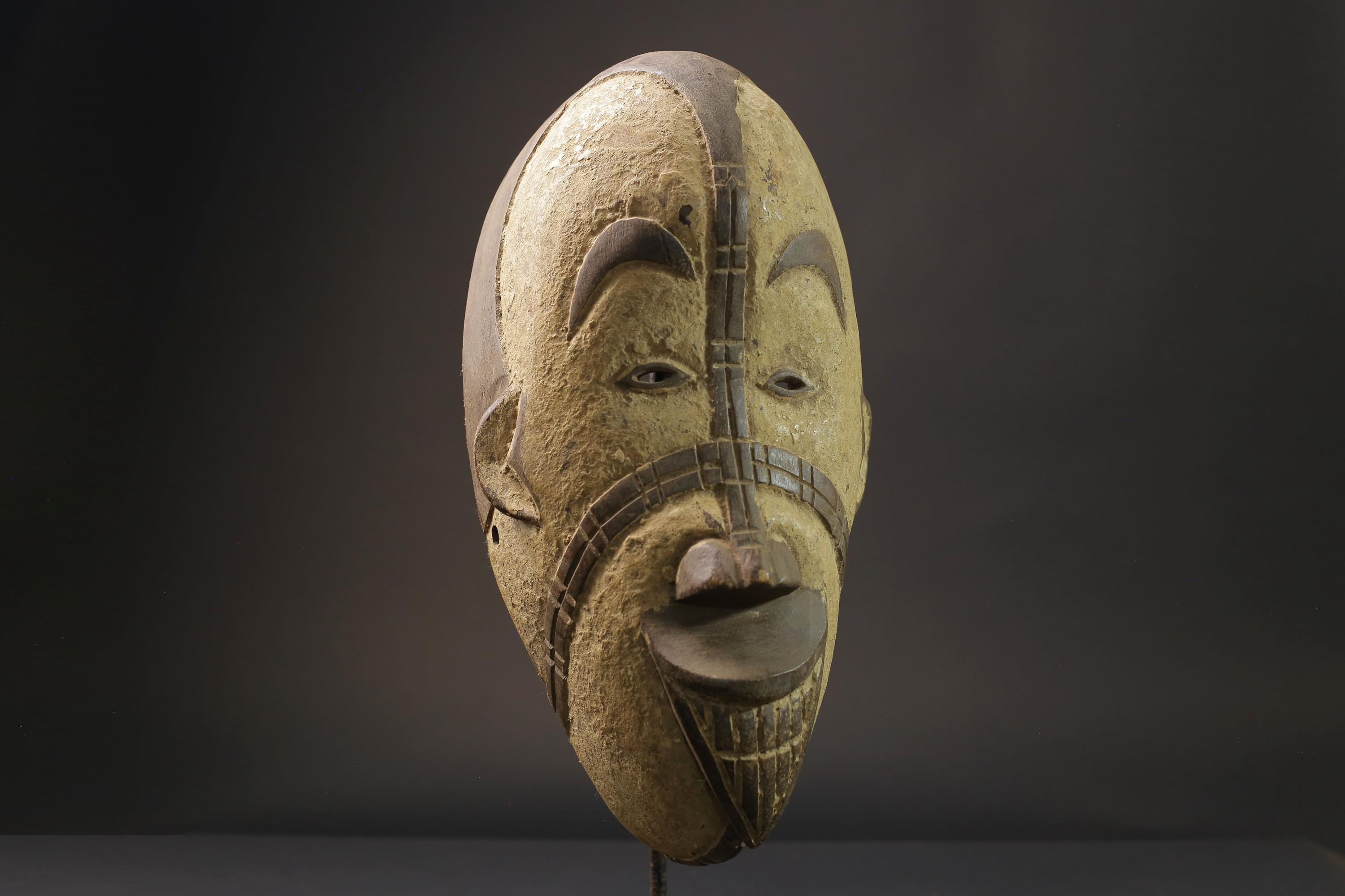 African wood mask antiques igbo Tribal Mask both sides the Niger Masks for wall-2779