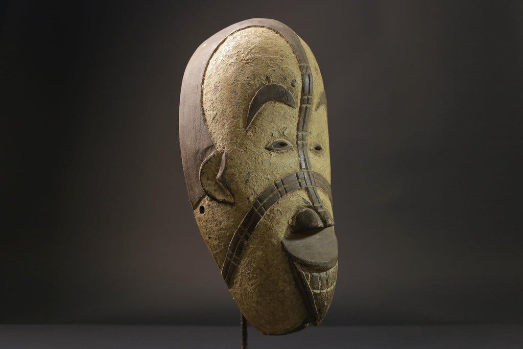 African wood mask antiques igbo Tribal Mask both sides the Niger Masks for wall-2779