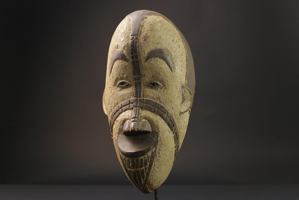 African wood mask antiques igbo Tribal Mask both sides the Niger Masks for wall-2779