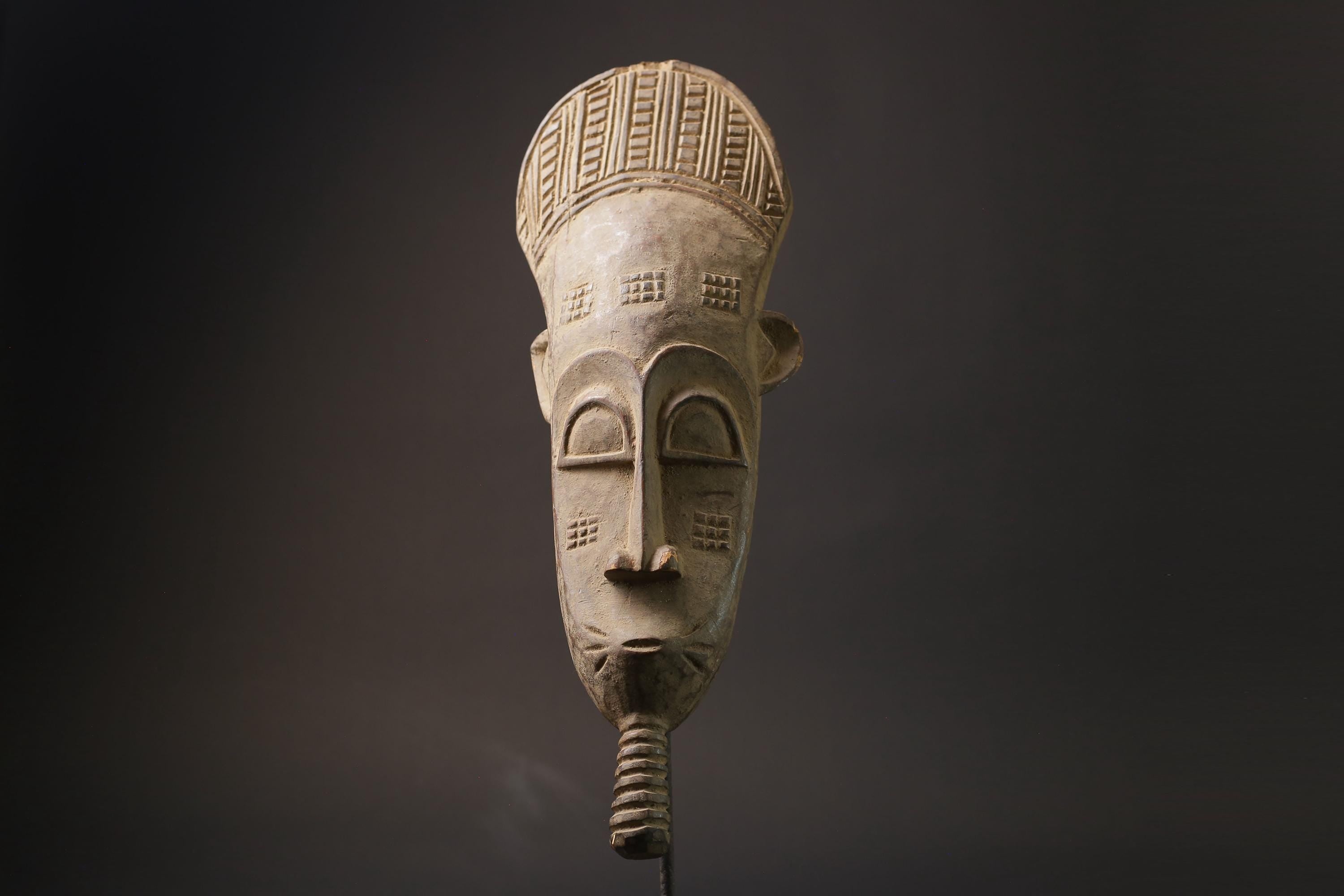 African Tribal Face Mask Wood Hand Carved Vintage Wall Hanging Kpan guro Masks for wall-384