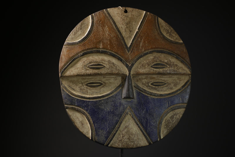 African Tribal Wood masks Home Décor  Wall Hanging Primitive Art Teke Mask-8432