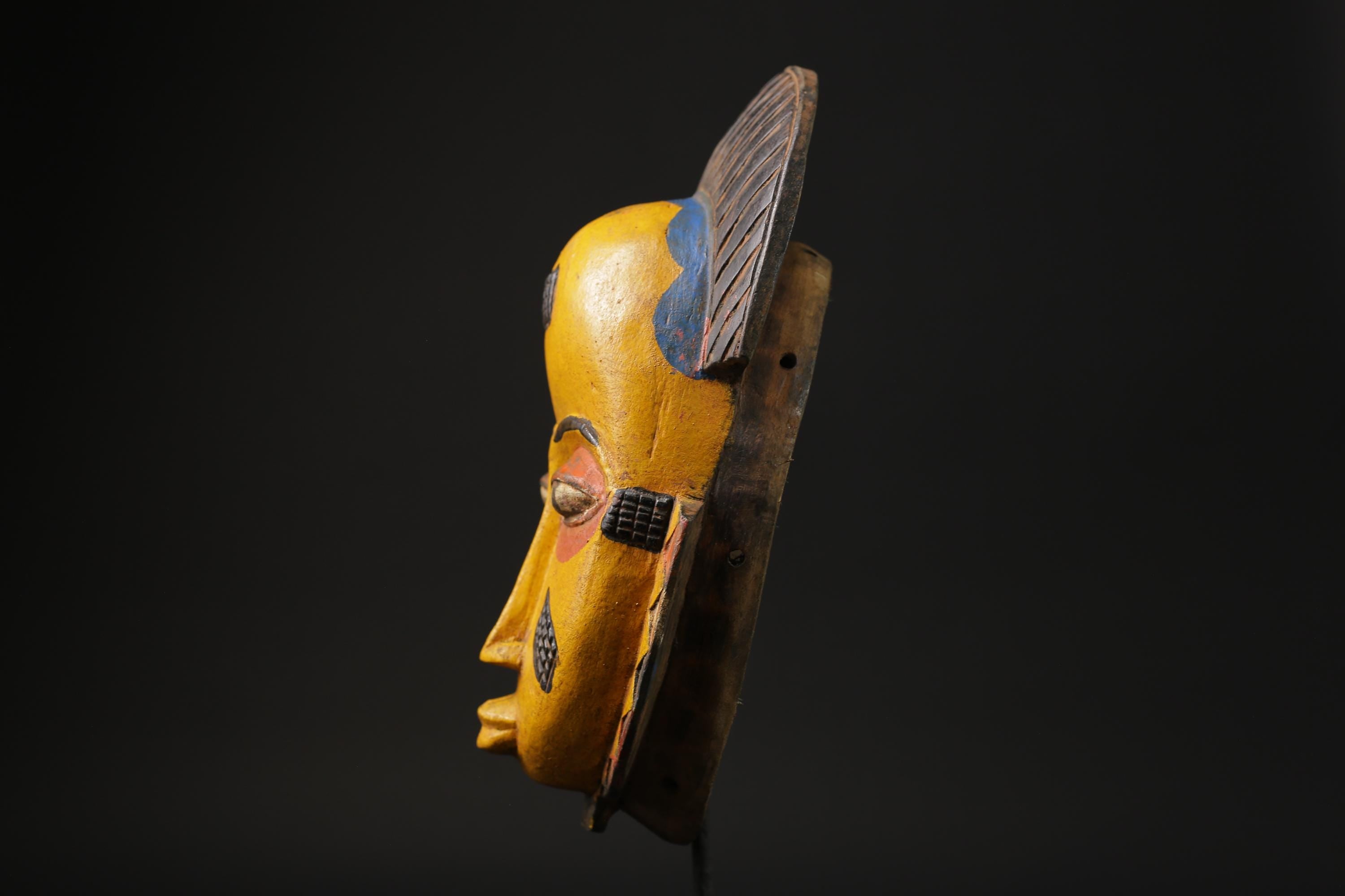 African Tribal Guro Mask Dance Mask This Mask Vintage Art Tribal Home Décor-8411