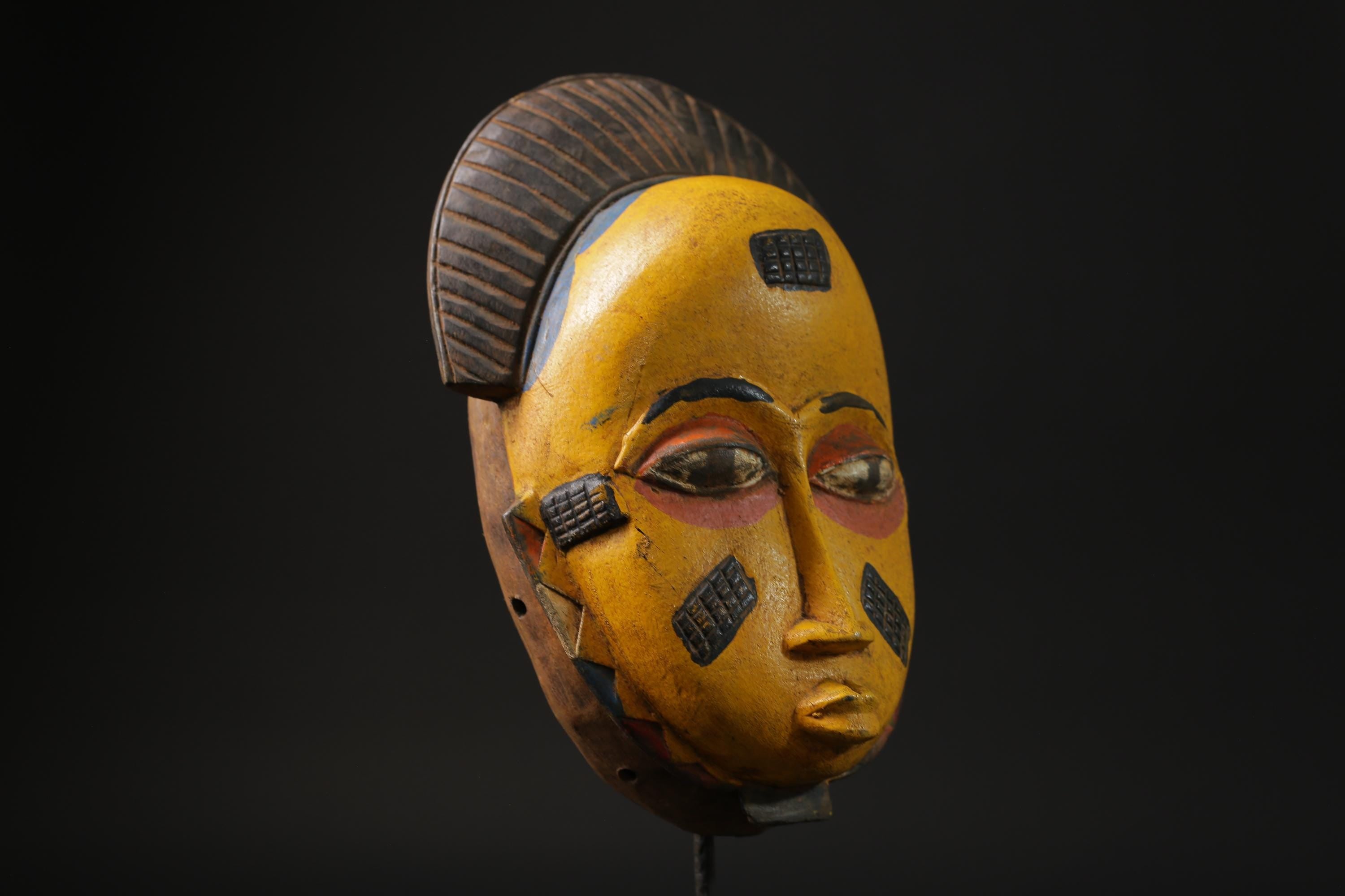African Tribal Guro Mask Dance Mask This Mask Vintage Art Tribal Home Décor-8411