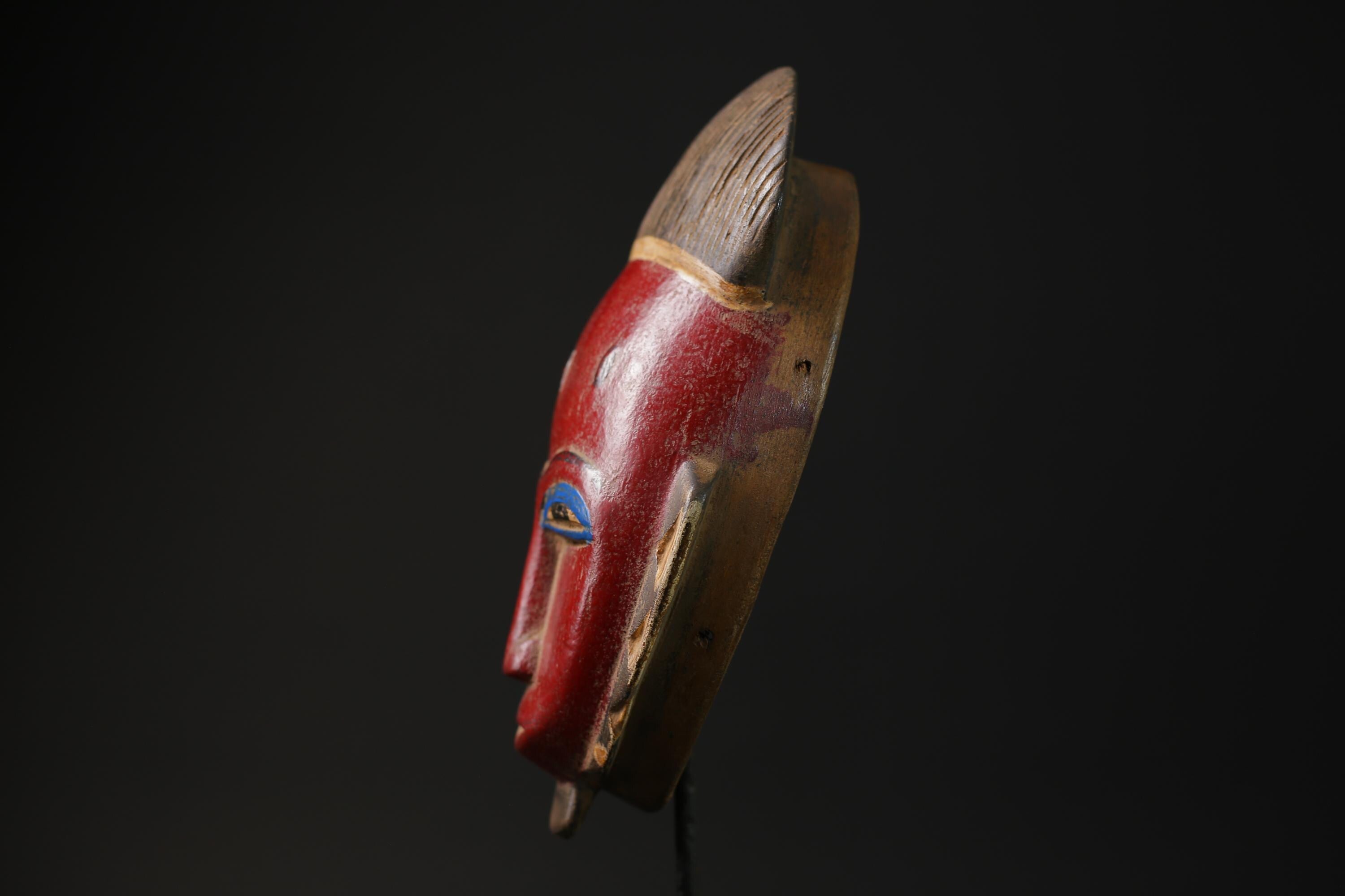 African Home Decor masks Wall Hanging Traditional Antique Folk Art Baule-G2286