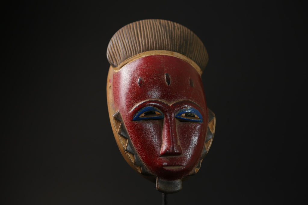 African Home Decor masks Wall Hanging Traditional Antique Folk Art Baule-G2286
